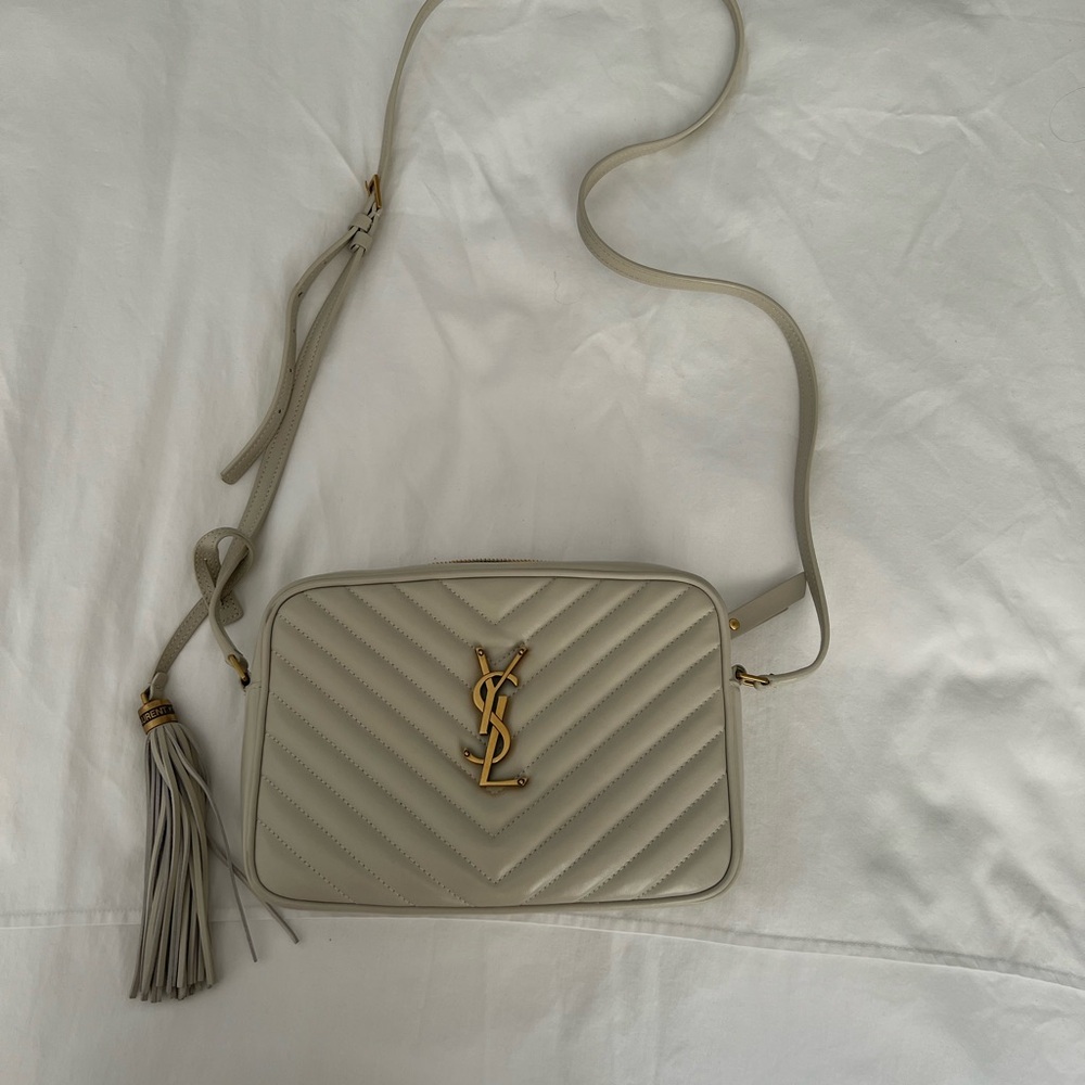 Yves Saint Lou Cream Crossbody Bag